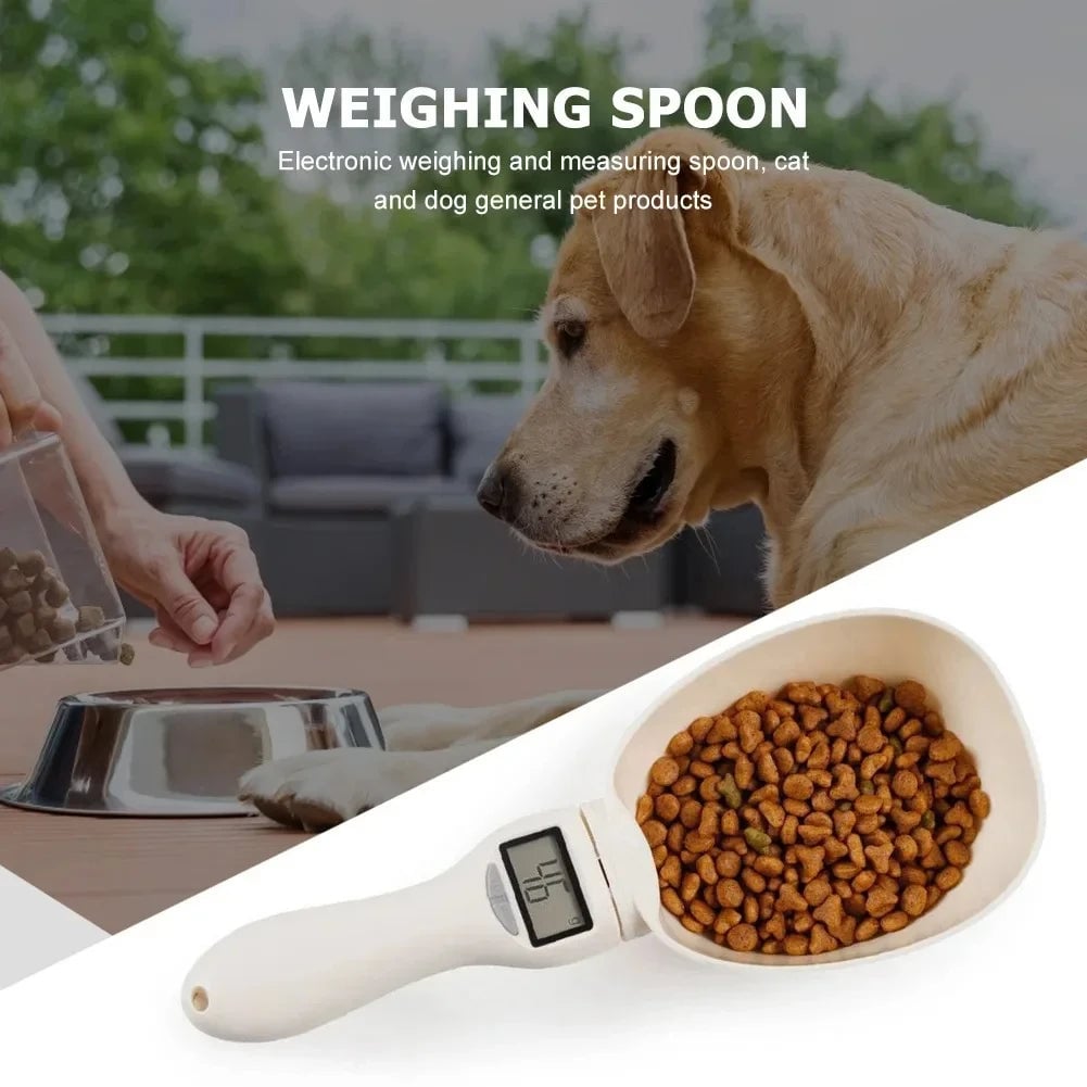 Digital Pet Food Measuring Scoop - Electronic Scale Cup with LED