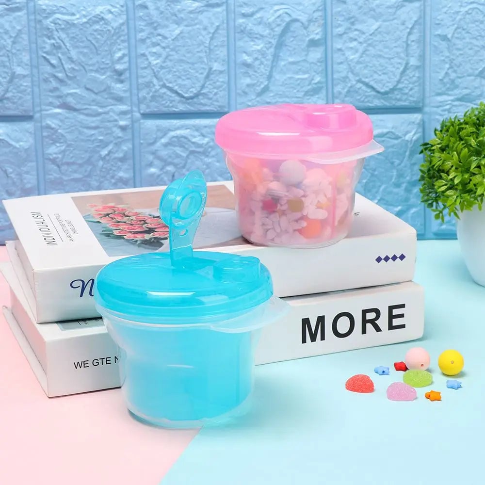 3-Dose Baby Formula Dispenser Container - Portable Milk Powder Storage