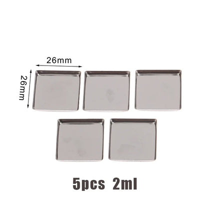 Magnetic Aluminum Watercolor Travel Palette Box with Pans - Portable