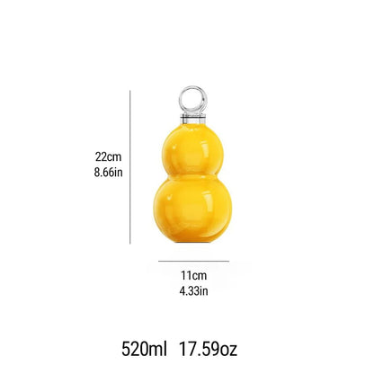 520ml Insulated Gourd Tumbler 6hr Heat Retention Travel Decanter