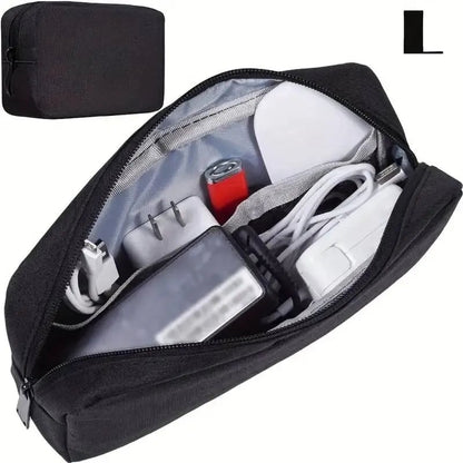 Small Travel Cable Organizer Bag Electronics Storage SD Card Pouch