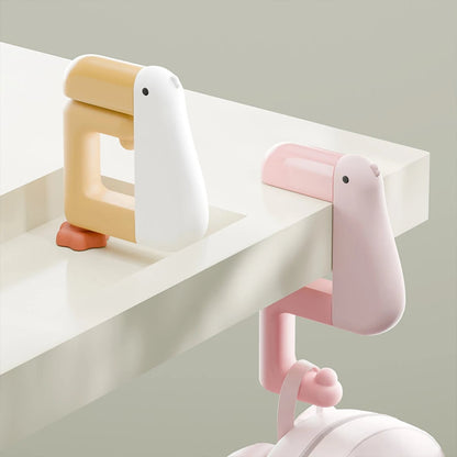 Portable Duck Hook Handbag Hanger - Multi-Surface Table Desk Wall