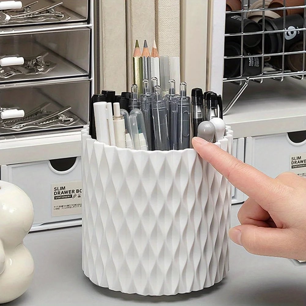 5-Compartment Desk Organizer Storage Box - Pen Pencil Holder