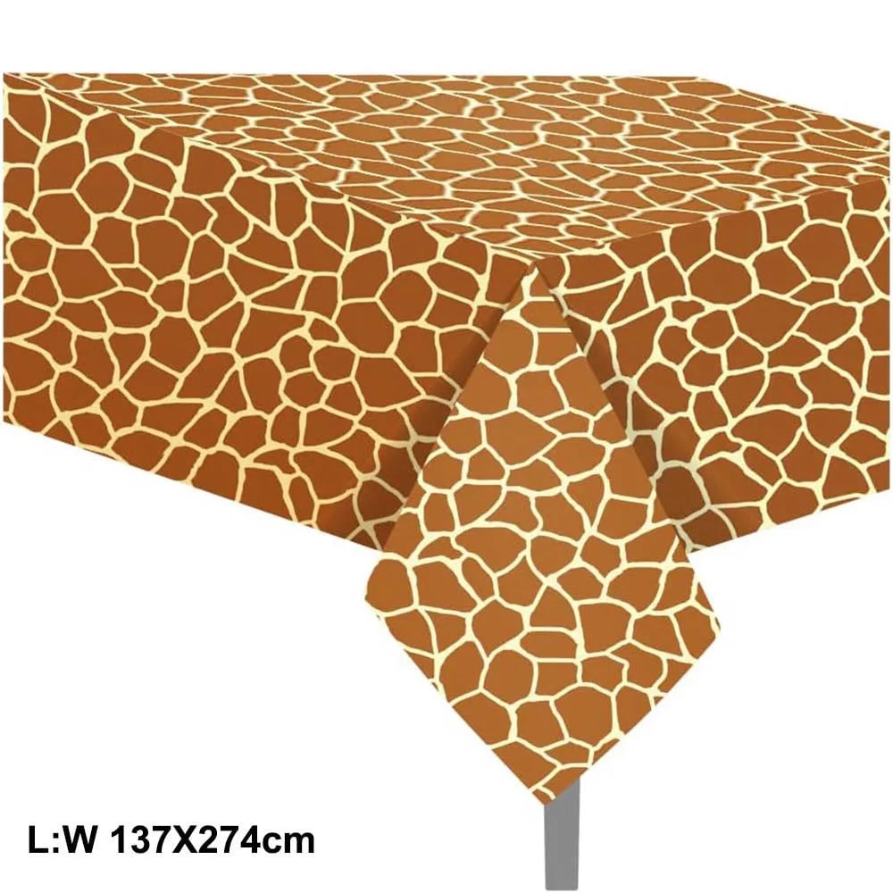 Jungle Animal Print Disposable Paper Plates Safari Party 8-Pack