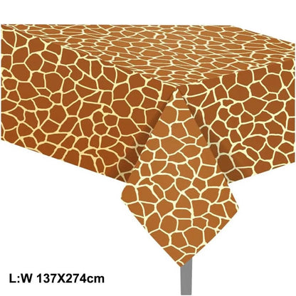 Jungle Animal Print Disposable Paper Plates Safari Party 8-Pack