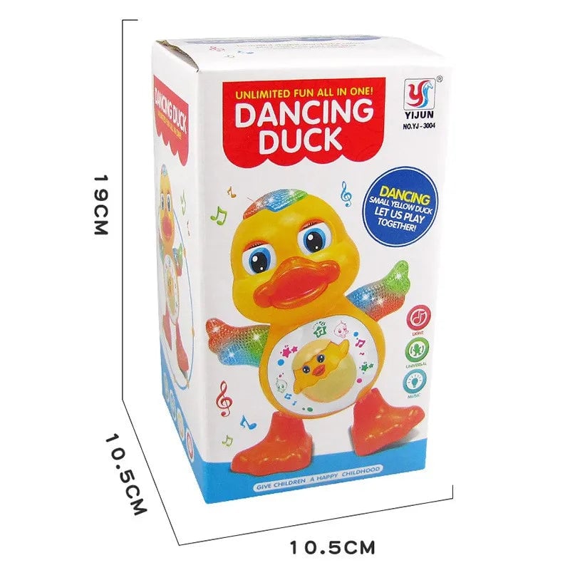 Electric Dancing Duck Musical Toy LED Lights Educational Kids