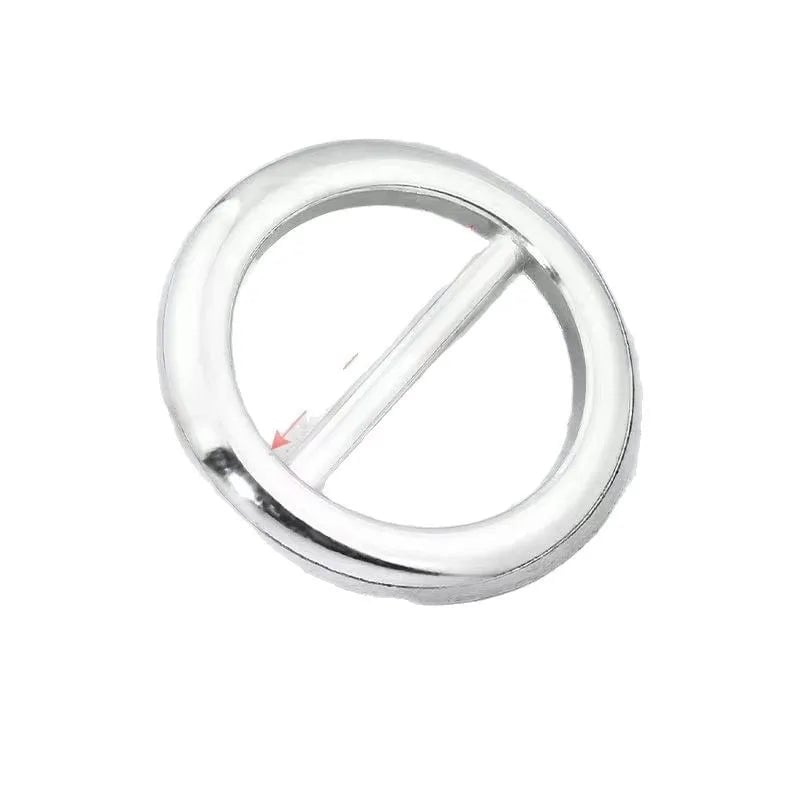 Metal Circle Scarf Ring Clips - 2PC Waist Buckle Fashion Set