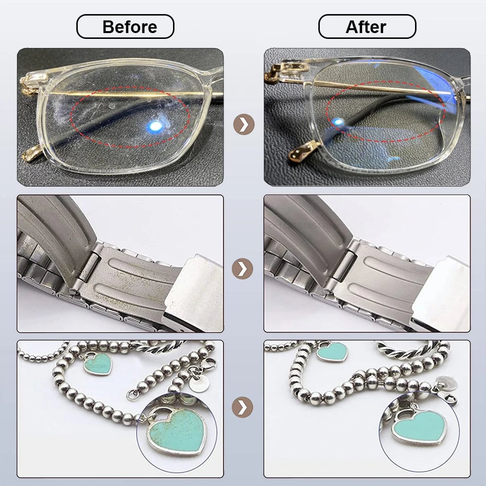 46kHZ Ultrasonic Cleaner Machine for Glasses Jewelry Eyewear