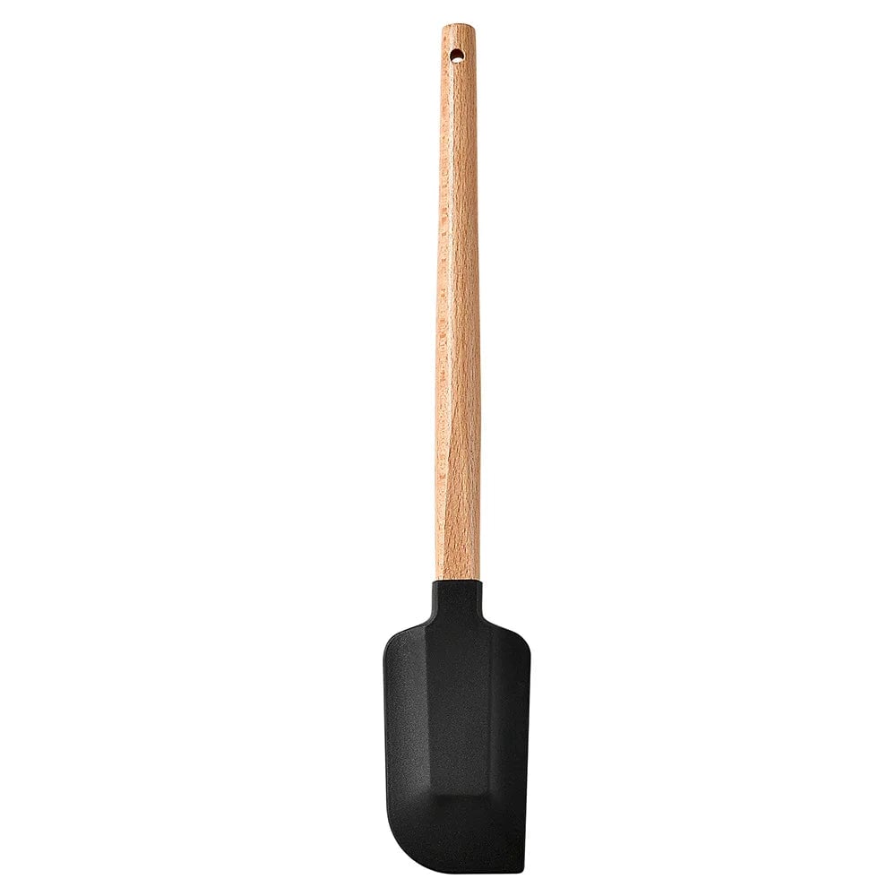 Silicone Cake Scraper Set with Wooden Handle - Baking Spatula Kit
