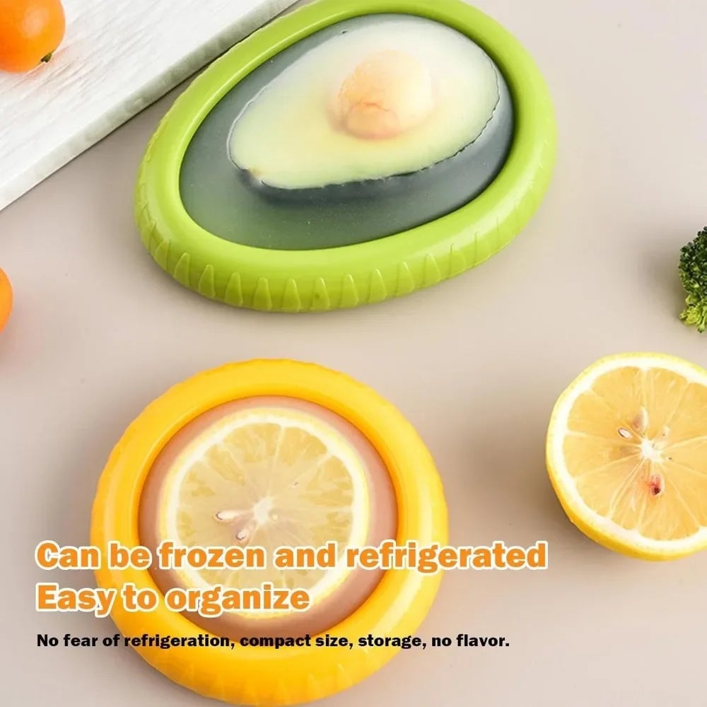 Silicone Fruit Storage Boxes Set - Reusable Food Savers 1-4Pcs