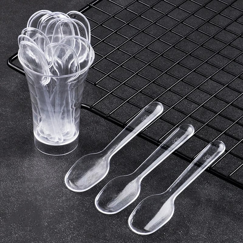 Mini Wooden Ice Cream Spoons 100/500pcs Disposable Dessert Scoops