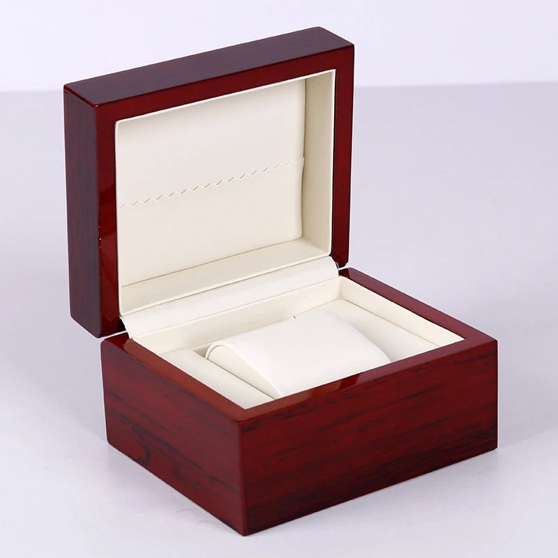 Luxury Wood Watch Storage Box 1-12 Grid Organizer Display Case