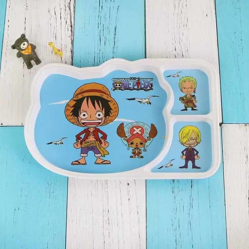 One Piece Luffy 3pc Portable Travel Cutlery Set Dinnerware Kit