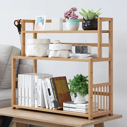 Wooden 3 Tier Bookshelf Storage Shelves Magazine Organizer Rack