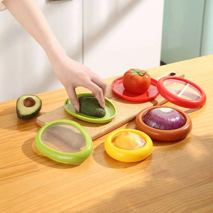 4pc Airtight Kitchen Storage Containers Fresh Produce Crisper Set