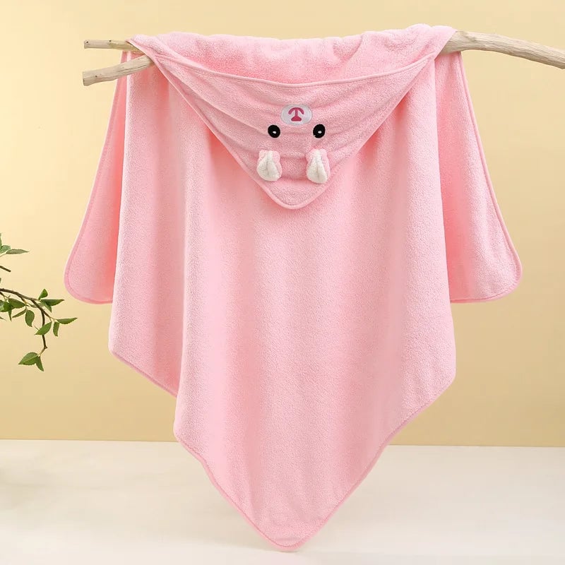 Ultra-Soft Bamboo Baby Bath Towel & Swaddle Wrap Newborn Blanket