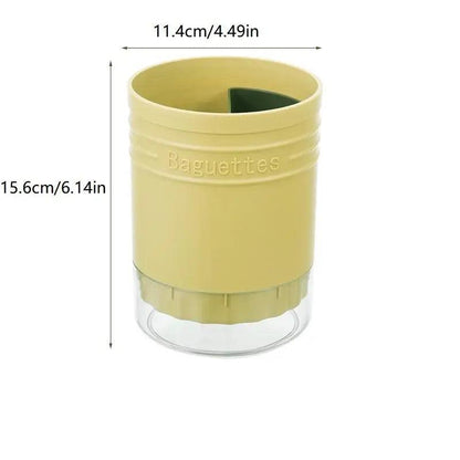 Multi-Functional Plastic Cutlery Storage Holder with Drain Design
