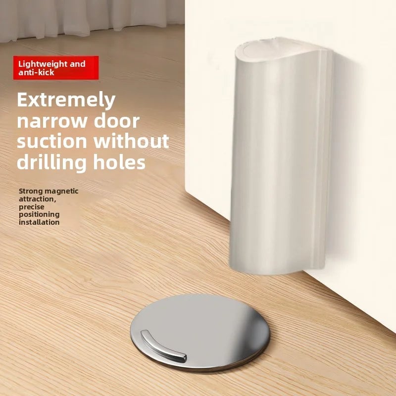 Magnetic Door Stopper - Wall Protection, Anti-Slam Design