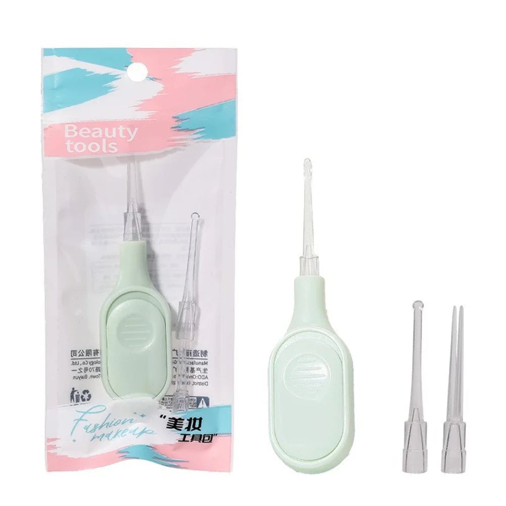 LED Illuminated Ear Cleaner 3-Piece Set with Lighted Scoop Spoons