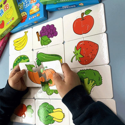 Montessori Learning Cards - Cognitive Development Educational Puzzles