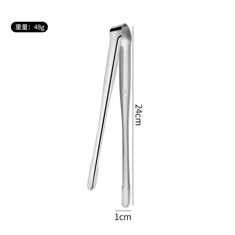 304 Stainless Steel BBQ Tongs Multi-Purpose Kitchen Spatula Clip