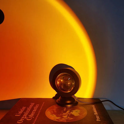 LED USB Sunset Projector Light - Portable Mood Lamp Home Decor