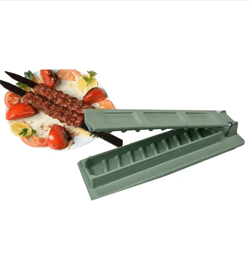 Single Row Kebab Maker Machine - Reusable Plastic BBQ Skewer Press