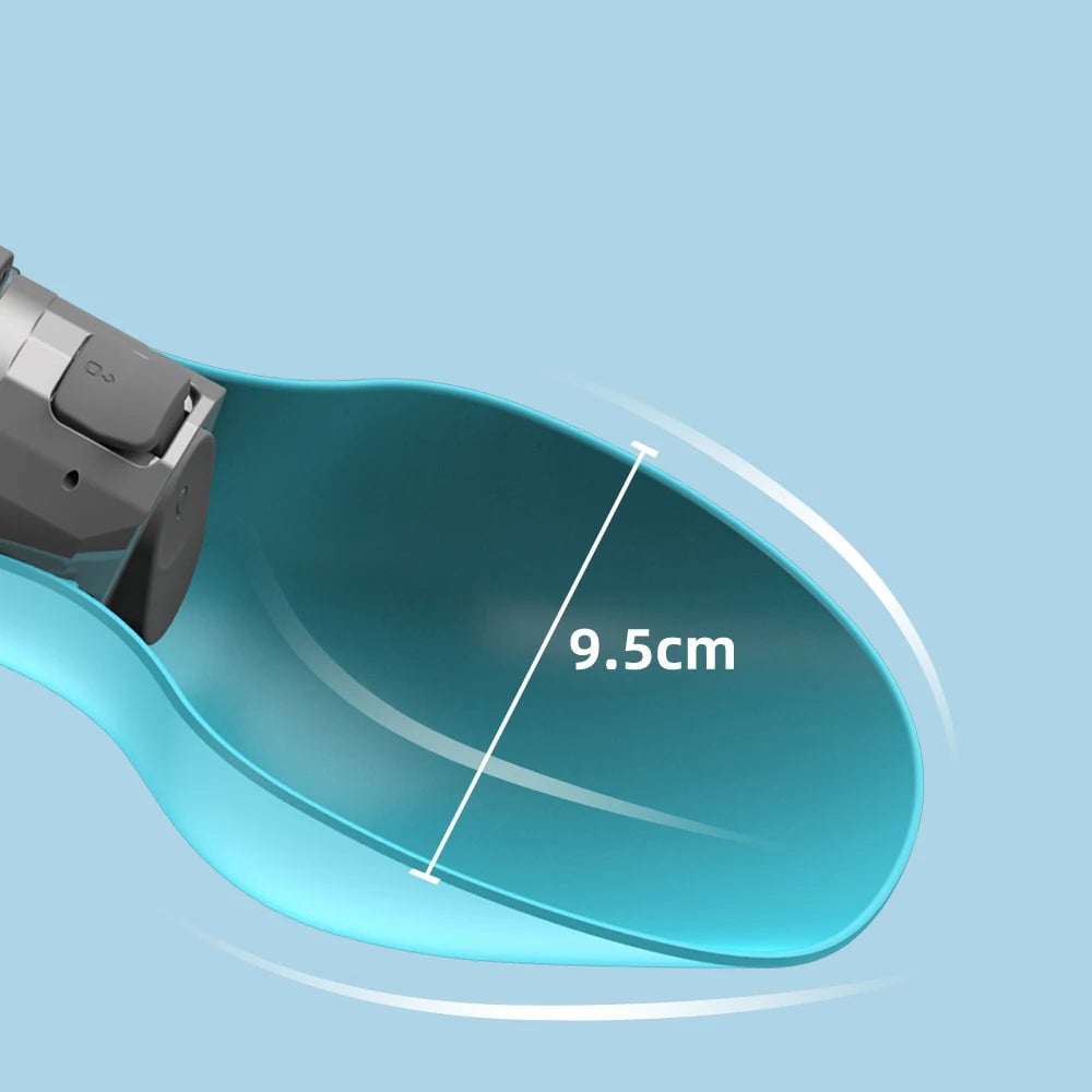 800ml Portable Dog Water Bottle with Bowl - Travel Dispenser
