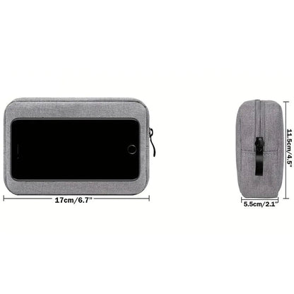 Small Travel Cable Organizer Bag Electronics Storage SD Card Pouch