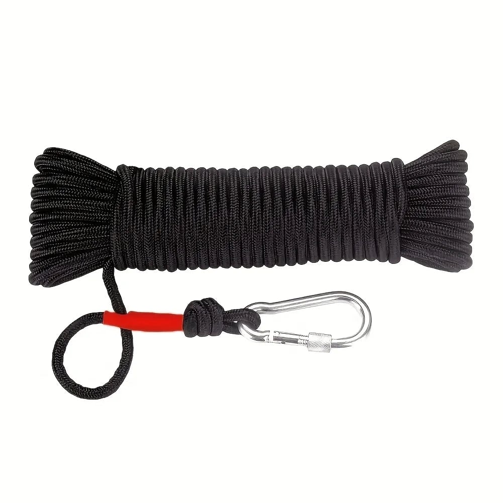 6mm Emergency Rescue Rope 20m - Nylon Safety Climbing Rope Magnet