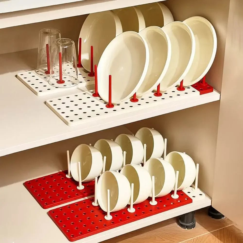 Plastic Kitchen Dish Drying Rack Plates Storage Organizer Sink