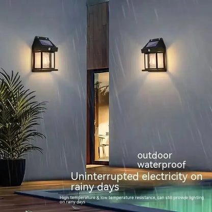 Waterproof Solar LED Wall Light with Motion Sensor Outdoor Garden