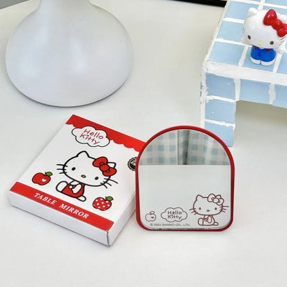 Hello Kitty Metal Desktop Makeup Mirror with Adjustable Bracket