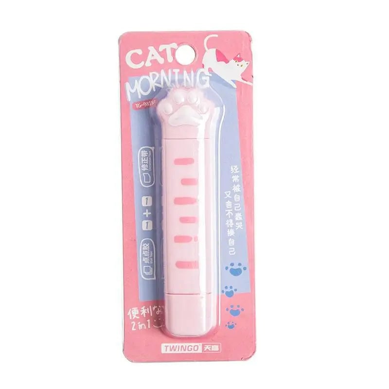 5mm Cat Claw Correction Tape School Supplies Set with Glue Dots