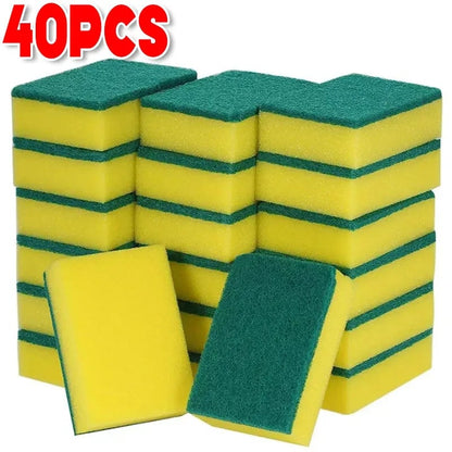 Kitchen Dishwashing Sponge Set - Soft Absorbent Scouring Pads