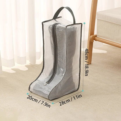 Portable Boot Storage Bag Dust Cover for Tall Short Boots Travel