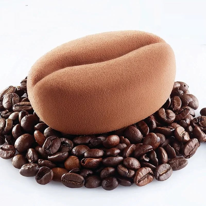 6-Cavity 3D Coffee Bean Silicone Mold for Ice Cubes & Fondant