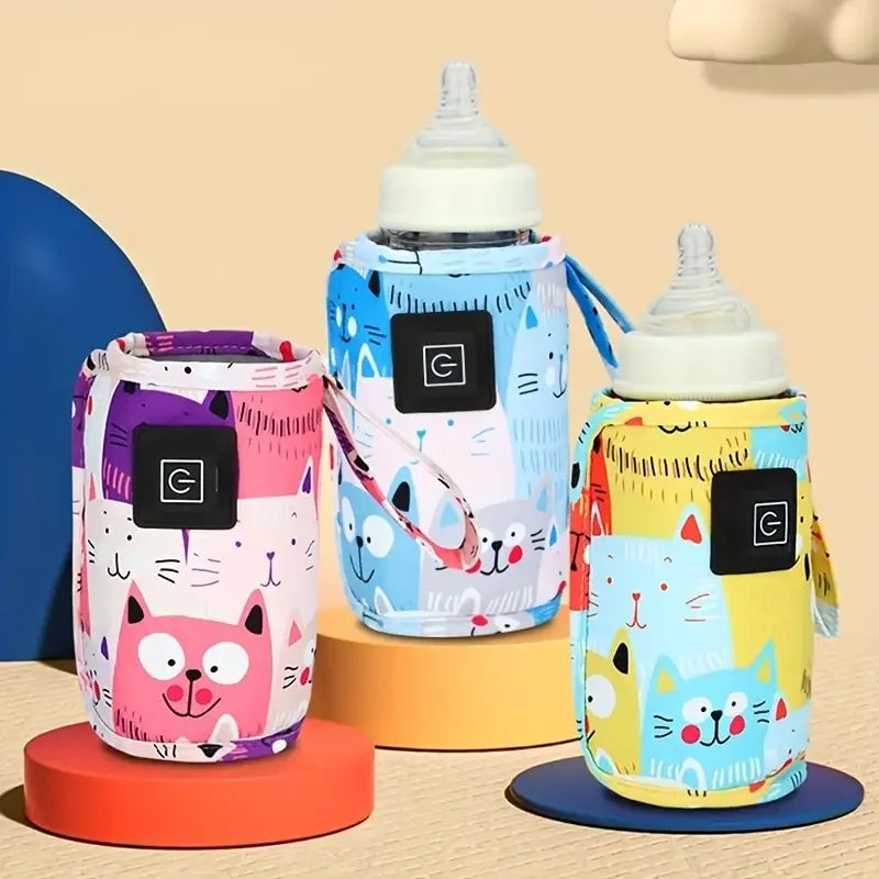 USB Portable Bottle Warmer - Travel Insulated Milk Water Heater