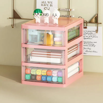 Clear Acrylic Drawer Organizer 2/3/4-Tier Storage Box Space-Saving