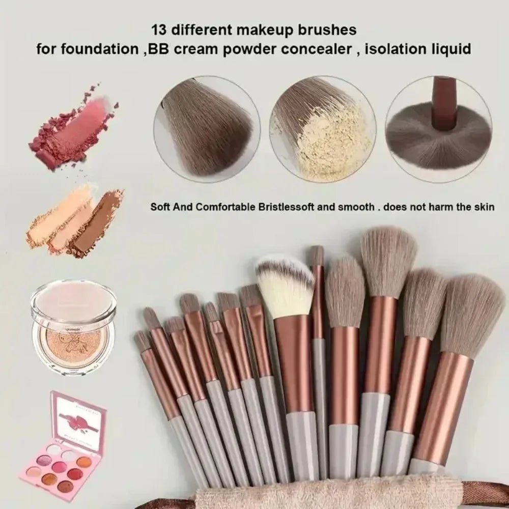 Professional Makeup Brush Set - Soft Fluffy Foundation & Blending