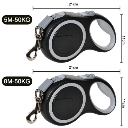 Retractable Dog Leash Large Dogs - Durable Nylon Auto-Extending