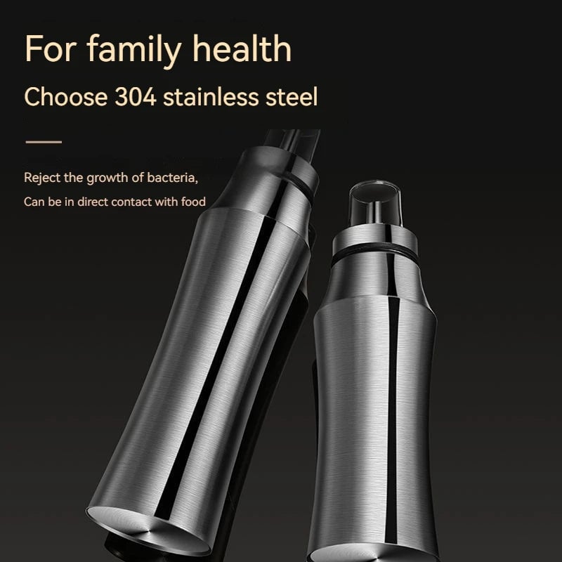 304 Stainless Steel Oil Storage Jar - Leakproof Large Capacity