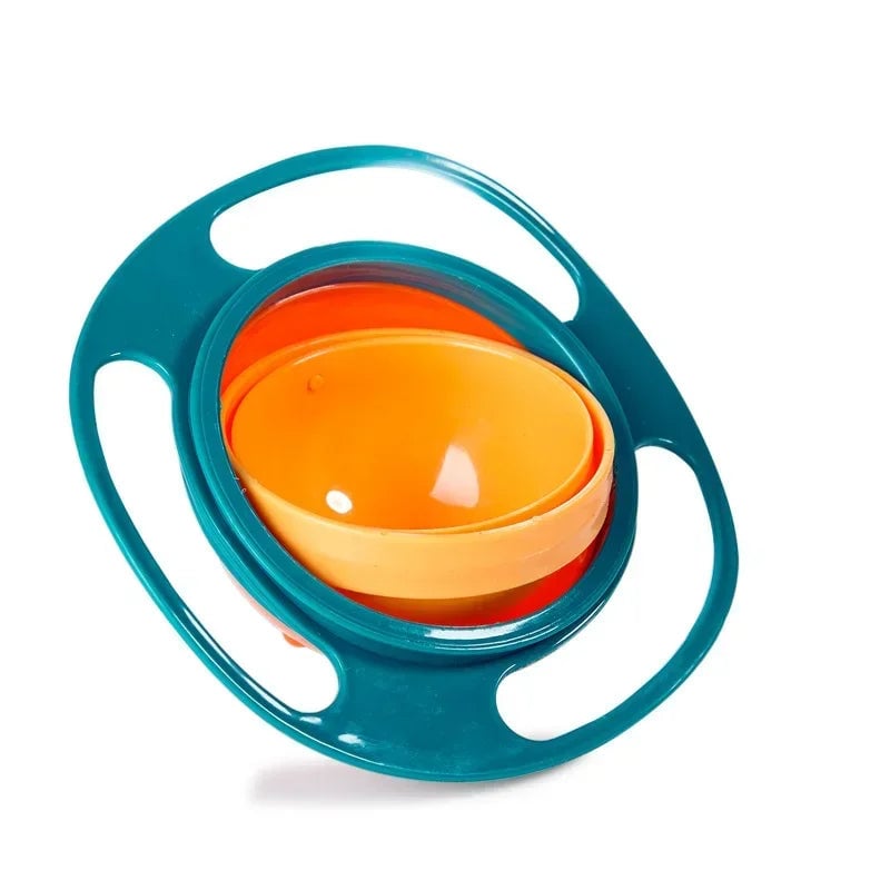 360° Gyro Bowl Spill-Proof Baby Feeding Dish Rotary Balance Training