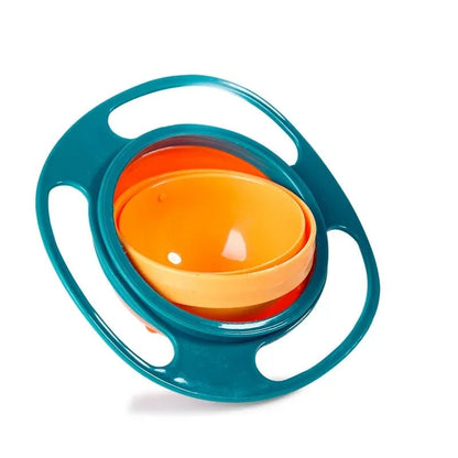 360° Gyro Bowl Spill-Proof Baby Feeding Dish Rotary Balance Training