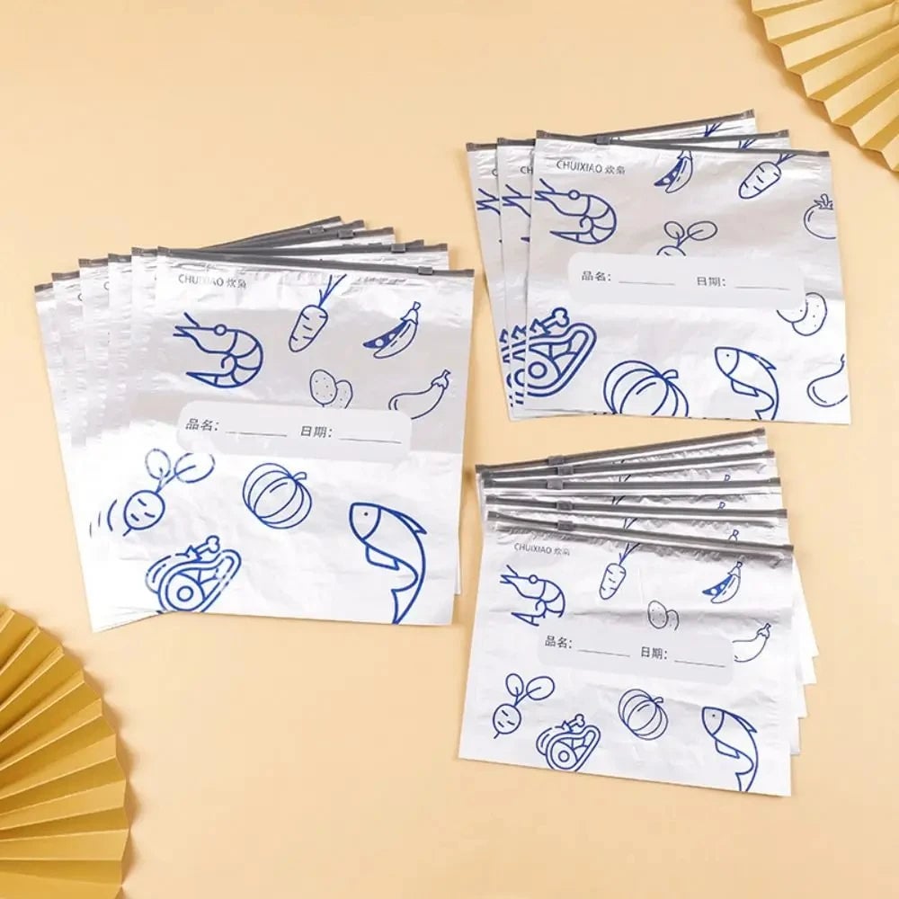 Aluminum Foil Leak Proof Reusable Food Storage Bags Sealed