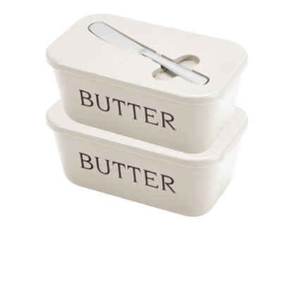 Sealed Butter Storage Container with Cutting Knife - Airtight Cheese