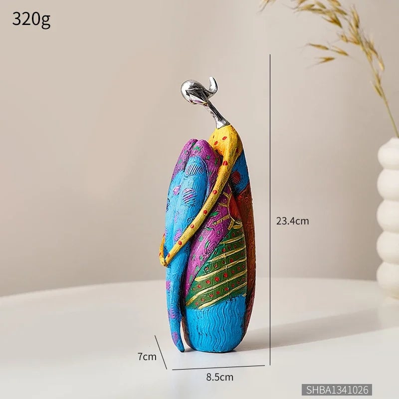 Nordic Abstract Sculpture Figurine - Modern Geometric Home Decor Art