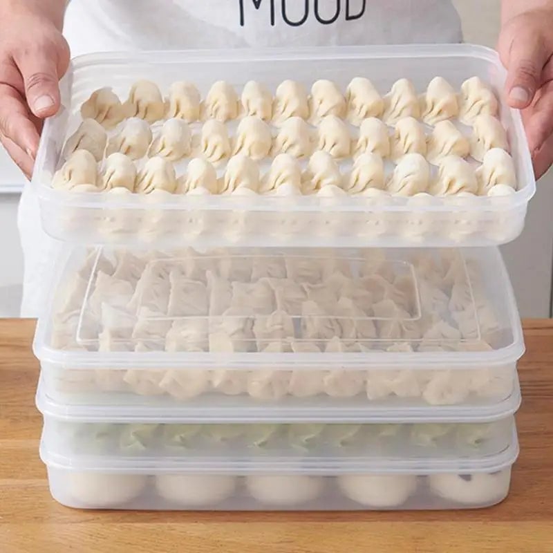 Transparent Kitchen Storage Container Refrigerator Organizer Tray