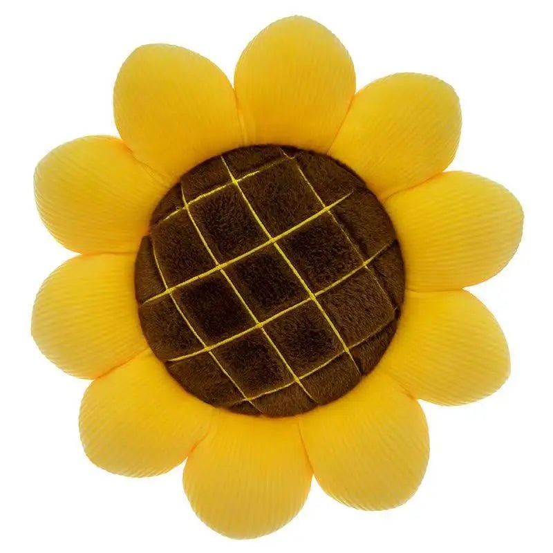 Sunflower Floor Pillow - Plush Flower Shaped Cushion Seating