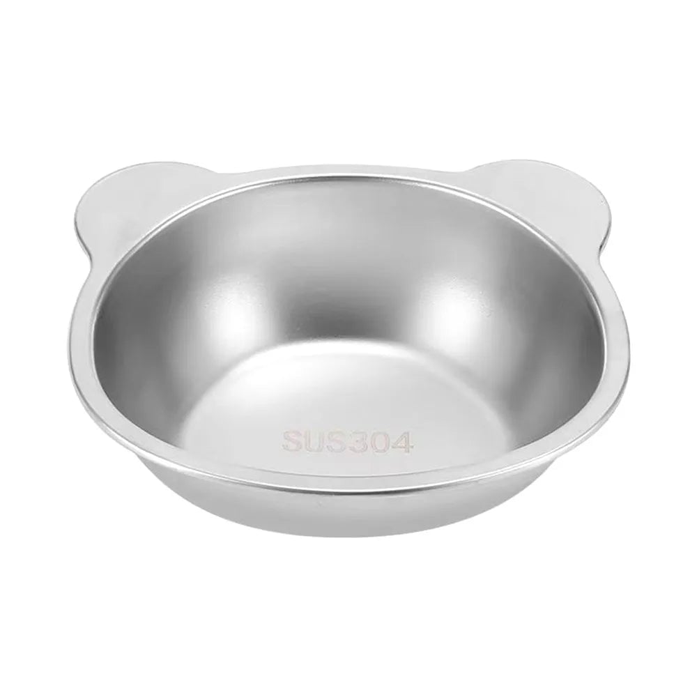15 Degree Tilted Raised Cat Bowls Stainless Steel Food Water Set